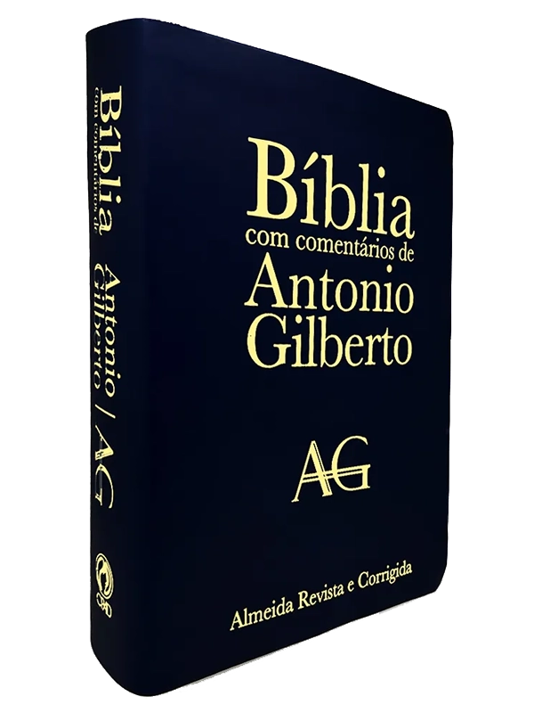 Bíblia com Comentários de Antonio Gilberto I ARC I Capa Preta