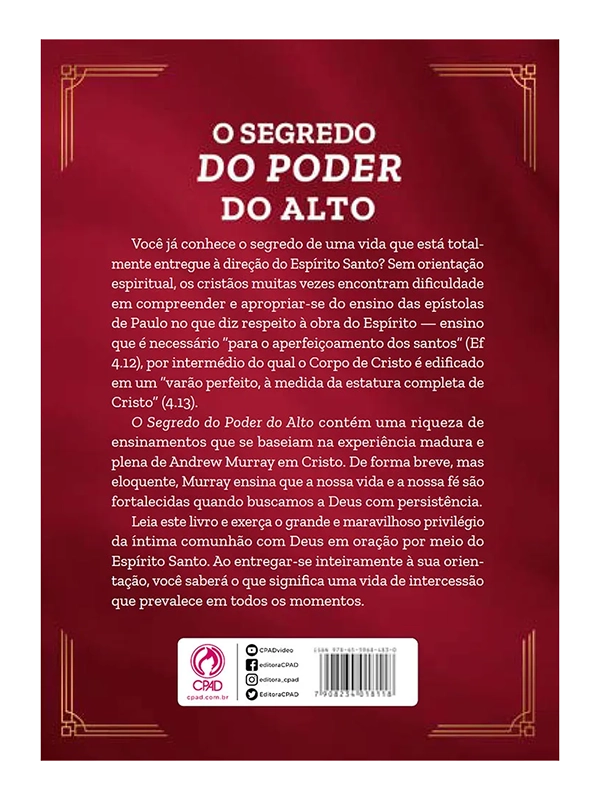 O segredo do poder do alto I Andrew Murray I CPAD
