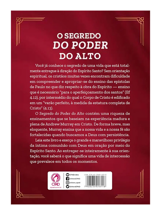O segredo do poder do alto I Andrew Murray I CPAD