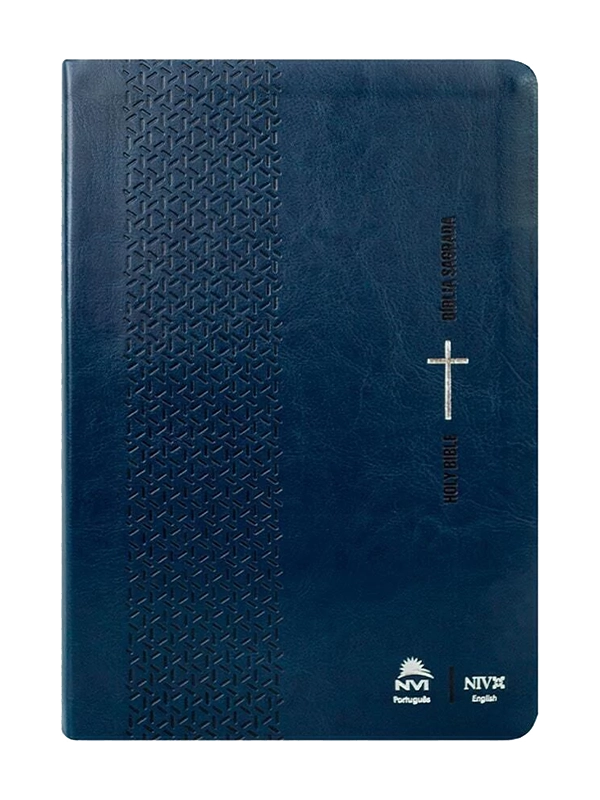 Bíblia Sagrada I Holy Bible I NVI I Português e Inglês I Azul