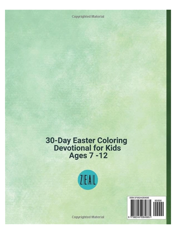 Color and Pray I Easter I A 30-Day Easter Devotional for Kids