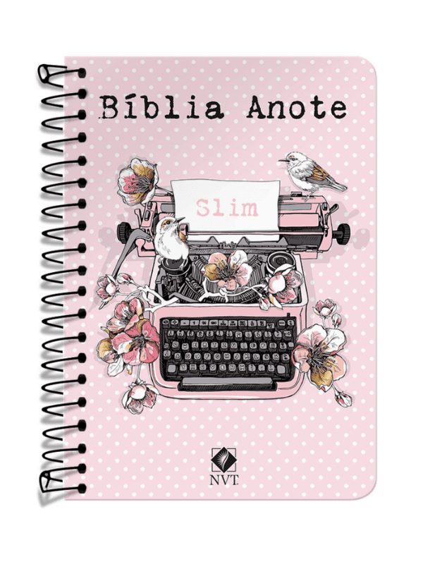 Bíblia NVT Anote Slim Espiral I Typo Rosa