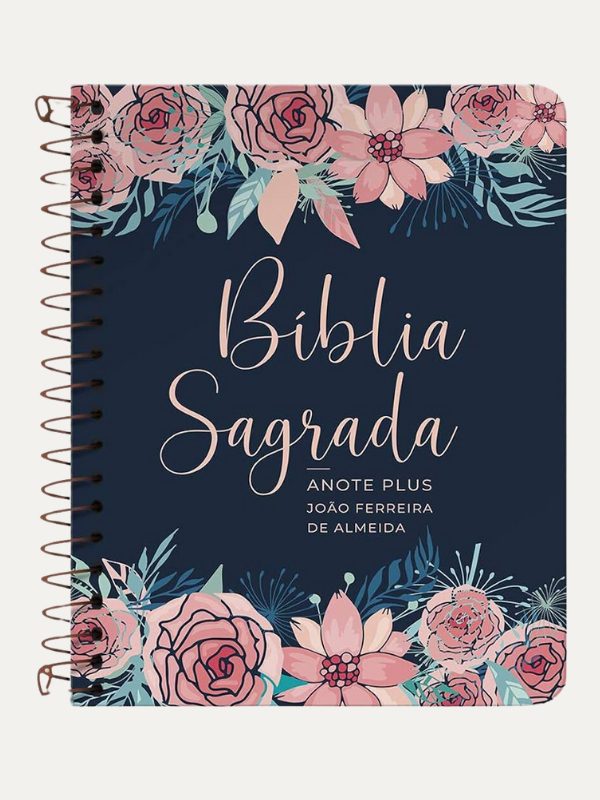 Bíblia Anote NVI I Capa Espiral Rosas