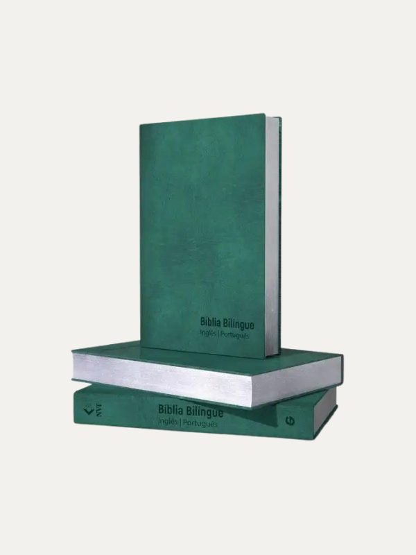 Bíblia Bilíngue I NVT I Letra grande I Capa Flexível Esmeralda