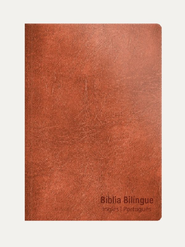 Biblia Bilingue NVT I Luxo Marrom