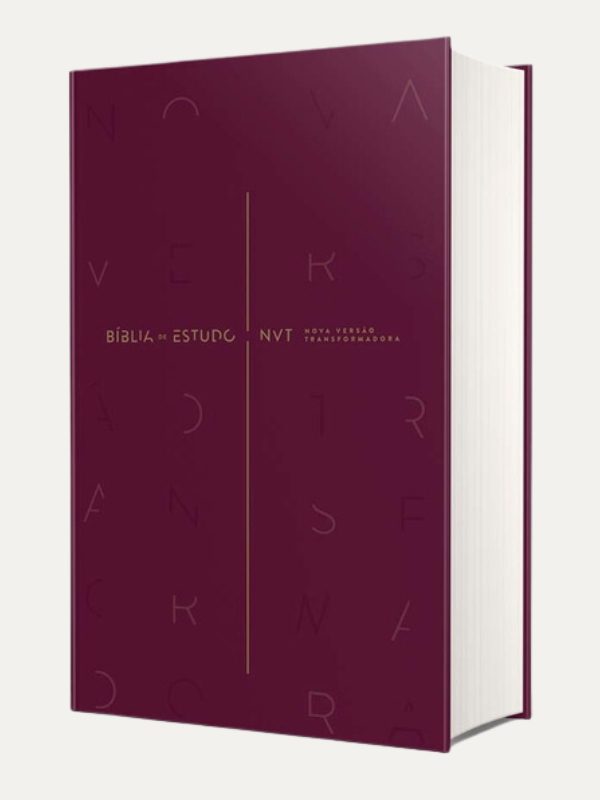 Bíblia De Estudo NVT I Capa Dura Vinho