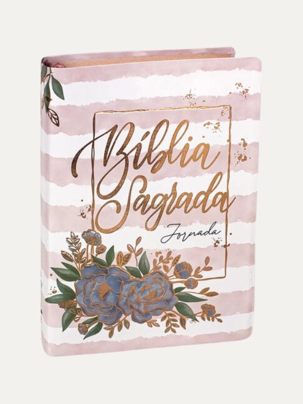 Biblia Jornada Rosa Aquarela Luxo | NAA | SBB