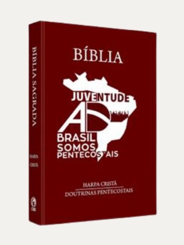 Bíblia Juventude AD do Brasil | Harpa | Capa Dura Marrom