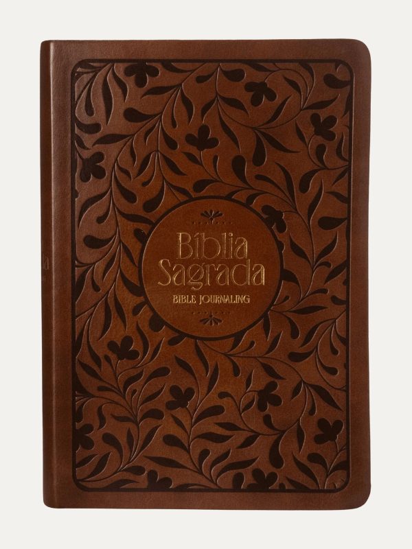 Bíblia NVI Bible Journaling I Marrom baixo relevo