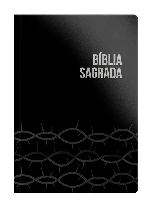 Bíblia Sagrada | NVI | Letra Grande | Capa Brochura Preta Espinhos