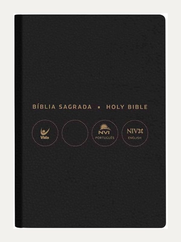 Bíblia NVI bilíngue Português-Inglês - preta - Vida