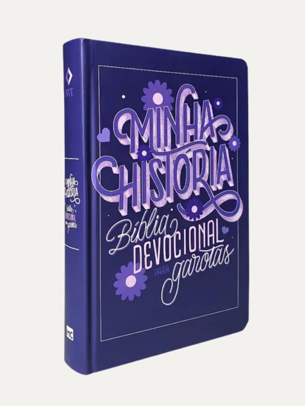 Bíblia NVT Devocional para Garotas Minha História Lettering I Letra Grande
