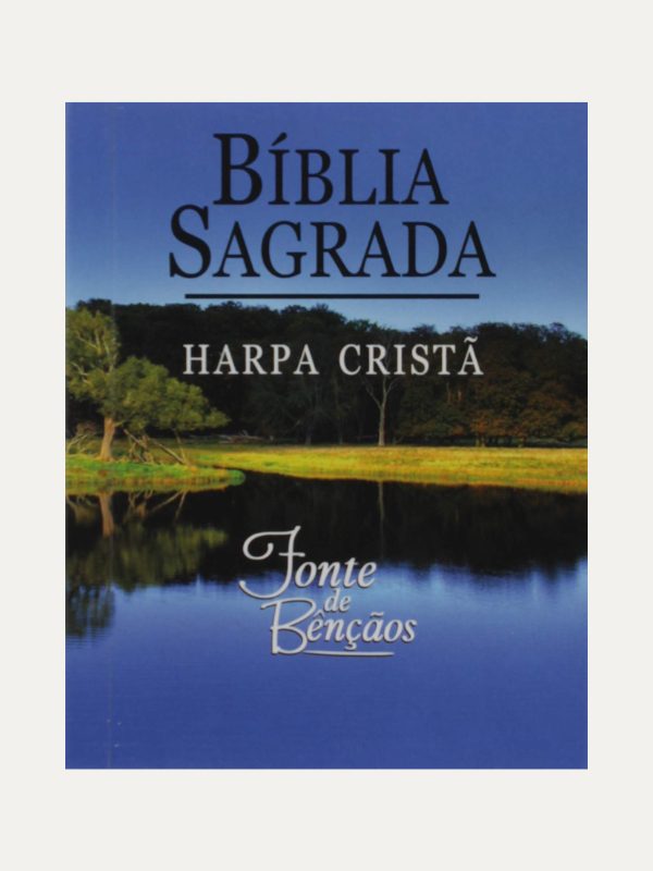 Bíblia Sagrada Fonte de Bençãos | ARC | Harpa Cristã | Pequena Capa Brochura