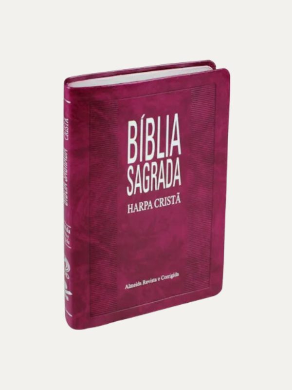 Bíblia Sagrada Harpa Cristã purpura nobre slim - CPAD