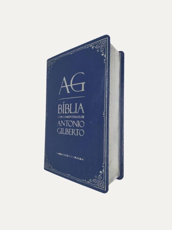 Bíblia com Comentários de Antonio Gilberto | Azul