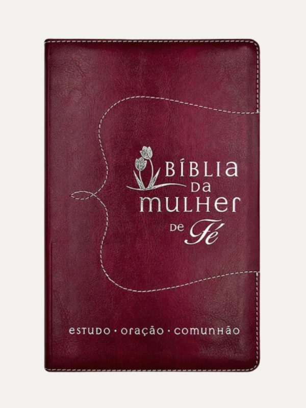 Bíblia da Mulher de Fé NVI Capa Vinho