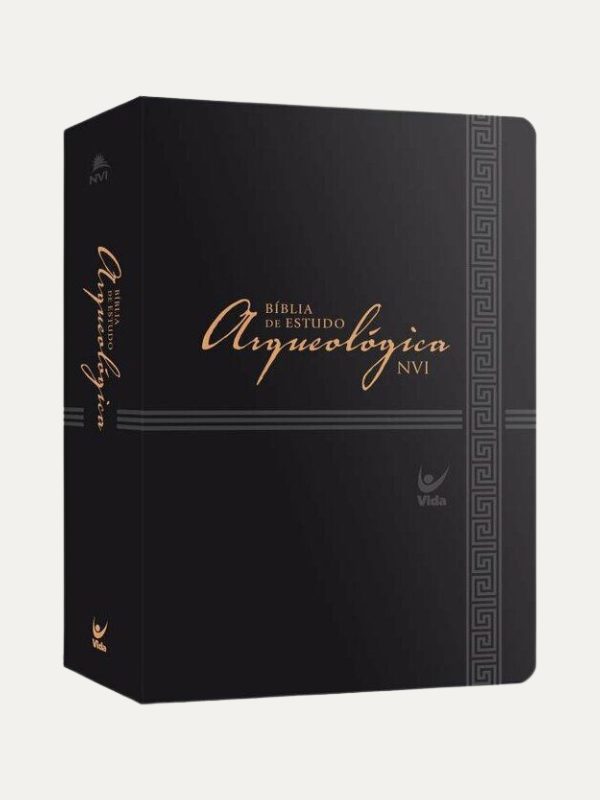 Bíblia de estudo Arqueológica NVI I CAPA IMPERFEITA I Luxo Preta I Vida