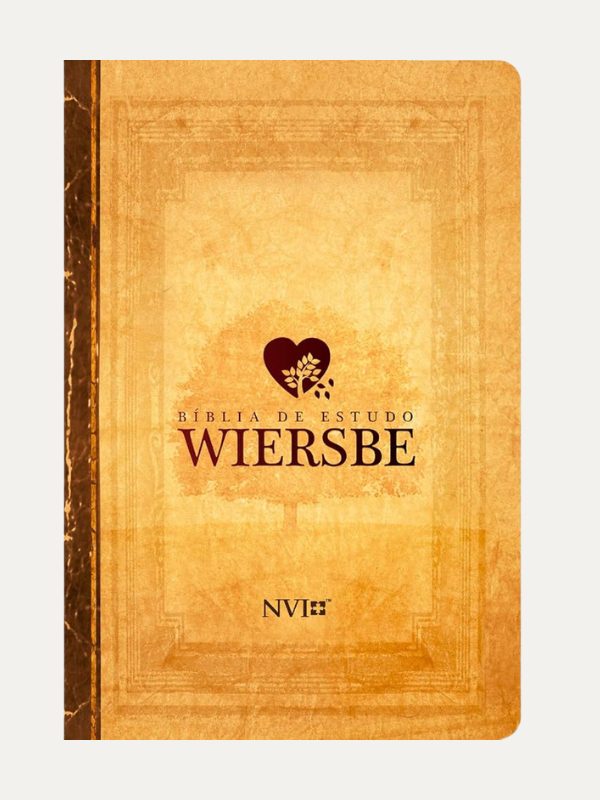 Bíblia de estudo Wiersbe, capa dura neutra - GEO
