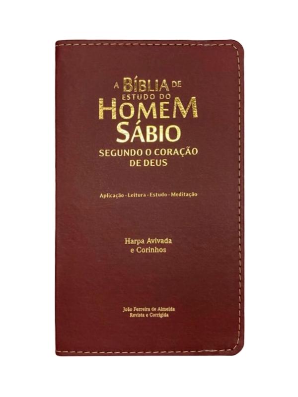 Bíblia do Homem Sábio Segundo o coração de Deus I Harpa I Bordo
