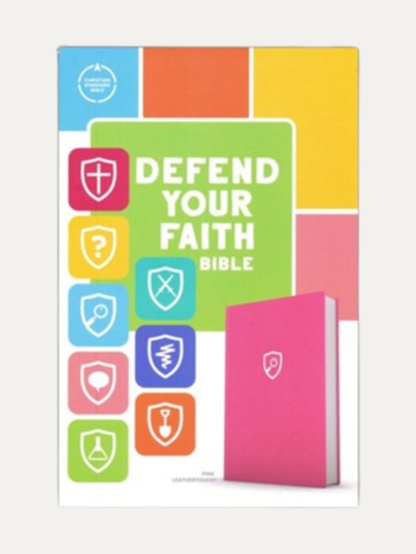 CSB Defend Your Faith Bible I The Apologetics Bible for Kids I Soft imitation leather I Pink