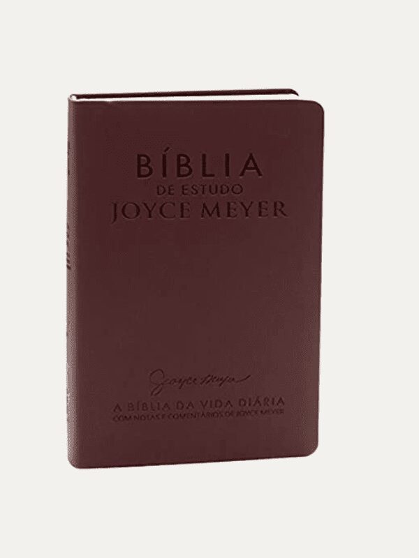 Bíblia de Estudo Joyce Meyer | NVI | Letra Média | Luxo | Bordo