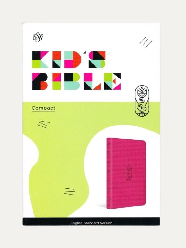 ESV Kid's Compact Bible I Soft leather-look I berry with true vine design