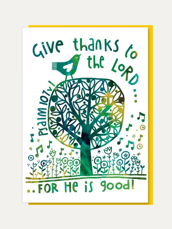 Give thanks Greetings Card I Cartão