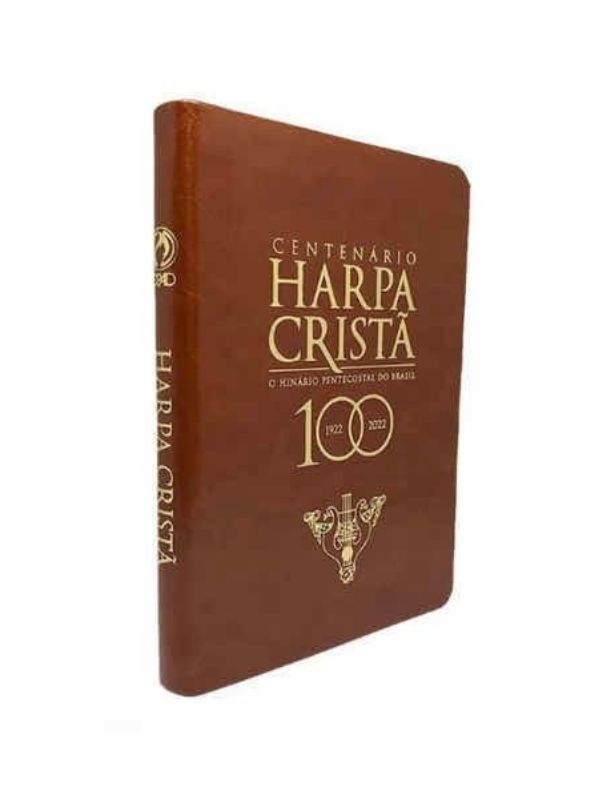 Harpa Cristã Luxo Marrom