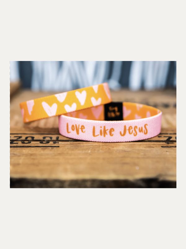 Pulseira Flexível Infantil I Love Like Jesus