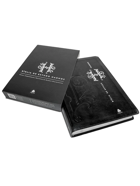 Bíblia de Estudo Hagnos Preta com Notas e Comentários de Harold Willmington