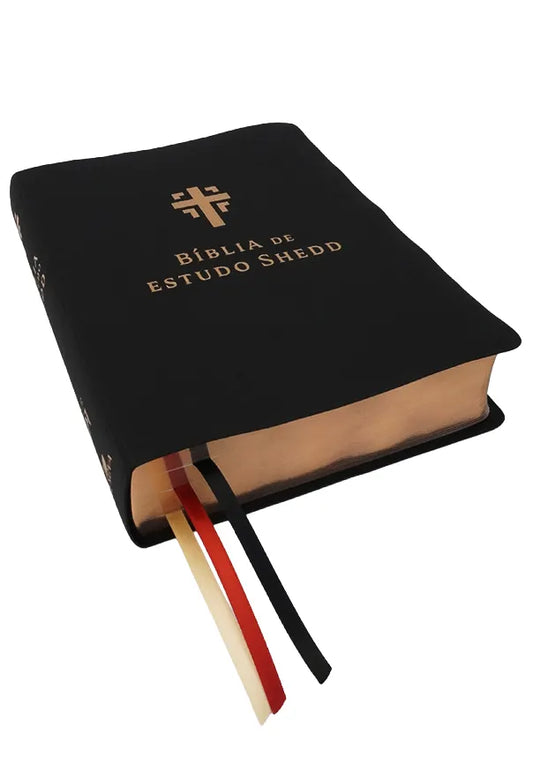 Biblia de Estudo Shedd - Couro Legitimo Preto | Vida Nova