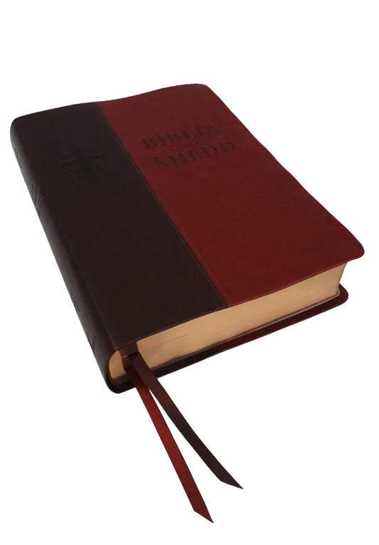 Biblia de Estudo Shedd - Couro Sint. Marrom e Café | Vida Nova