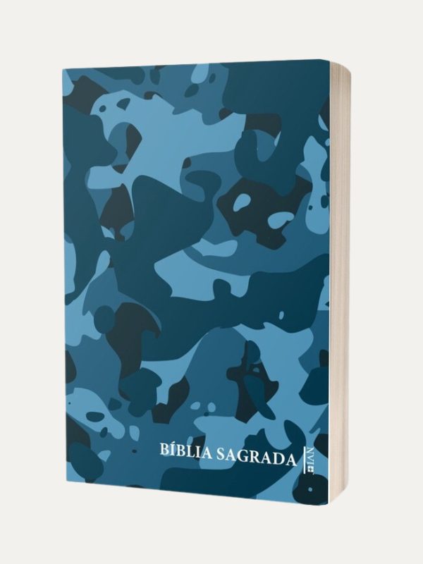 Bíblia Sagrada NVI I Camuflagem Azul I Plano de Leitura