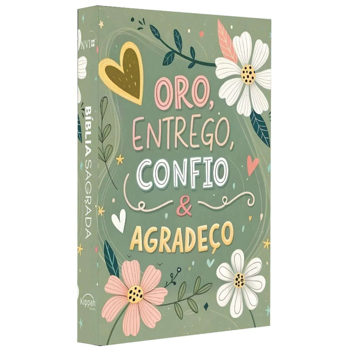 Biblia Sagrada Nvi - Oro, Entrego, Confio E Agradeco - Seja Forte