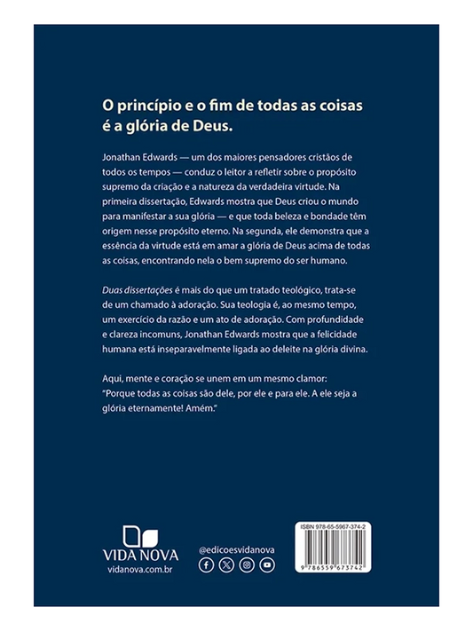 Duas dissertações I Jonathan Edwards