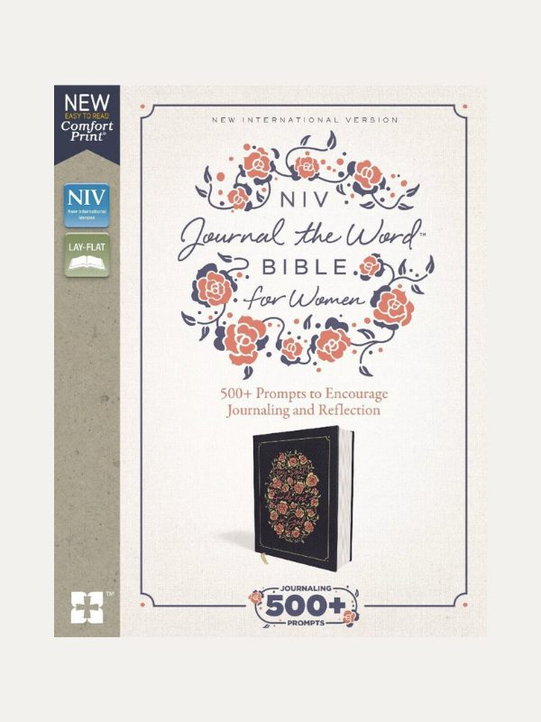 NIV Comfort Print Journal the Word Bible for Women I Cloth over Board I Navy