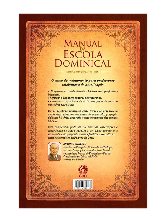 Manual da Escola Dominical, Antonio Gilberto - CPAD