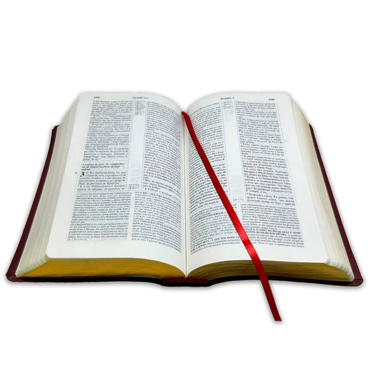 Bíblia De Estudo Pentecostal Média Luxo Vinho I CPAD