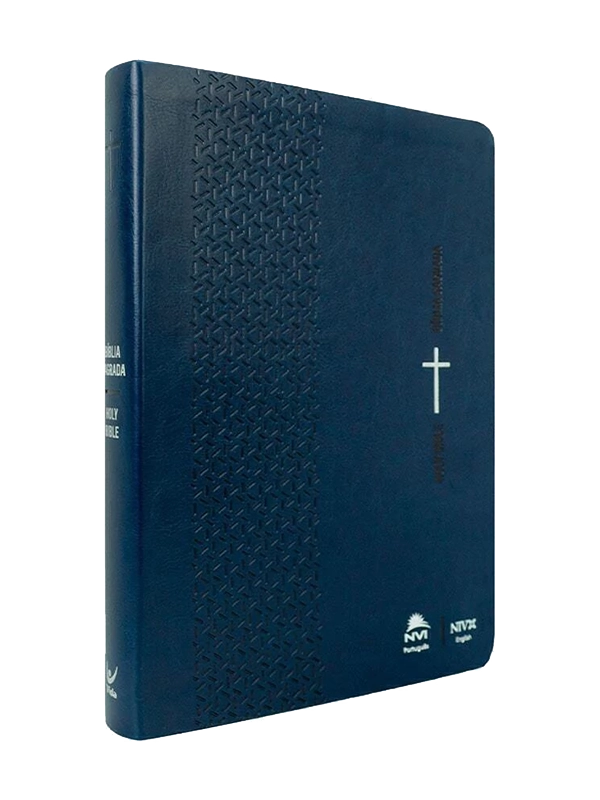 Bíblia Sagrada I Holy Bible I NVI I Português e Inglês I Azul