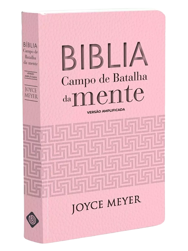 Bíblia Campo de Batalha da Mente | NVA | Letra Normal | Capa Luxo Rosa