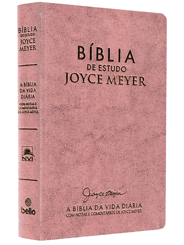 Bíblias:Bíblia De Estudo Joyce Meyer | NVI | Letra Média | Capa Rosa
