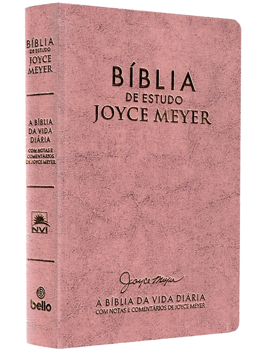 Bíblias:Bíblia De Estudo Joyce Meyer | NVI | Letra Média | Capa Rosa