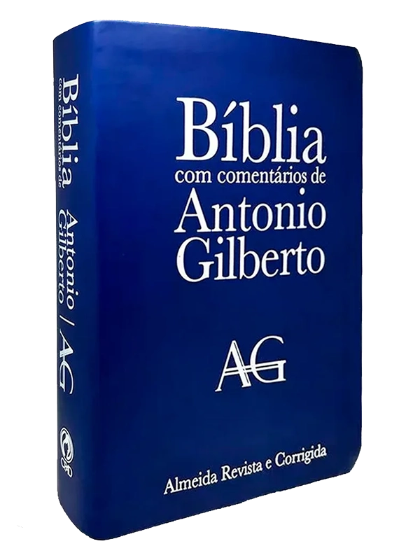 Bíblia com Comentários Antonio Gilberto | ARC | Capa Azul