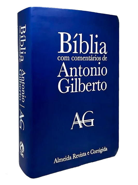 Bíblia com Comentários Antonio Gilberto | ARC | Capa Azul