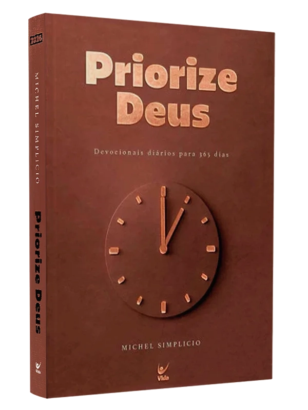 Devocional I Priorize Deus 2026 I Marrom Premium