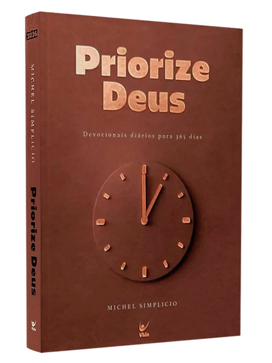 Devocional I Priorize Deus 2026 I Marrom Premium