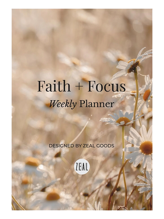 Faith + Focus Weekly Planner I Undated Weekly Planner to Strengthen Your Faith I Paperback