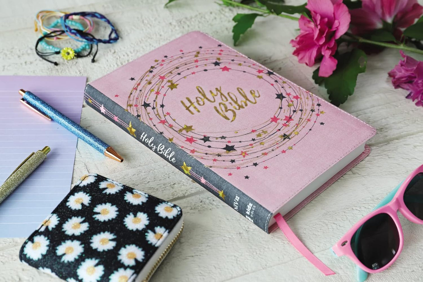 Bible For Kids Pink/Gold, Thinline
