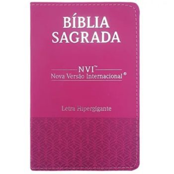 Bíblia I Nvi I Letra Hipergigante I Capa Pu Luxo I Pink