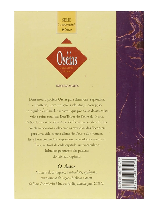 Oséias, a restauração dos filhos de Deus I Esequias Soares I CPAD